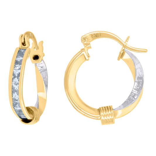 10Kt Gold Turkish Earrings 10mm