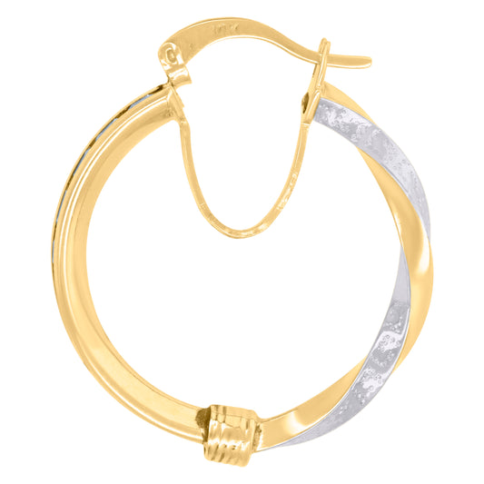 10Kt Gold Turkish Earrings 20mm