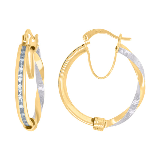 10Kt Gold Turkish Earrings 20mm