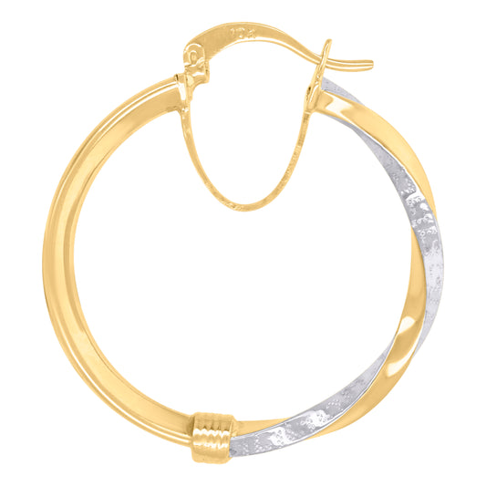10Kt Gold Turkish Earrings 25mm