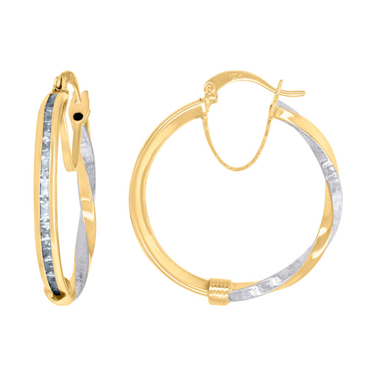 10Kt Gold Turkish Earrings 25mm