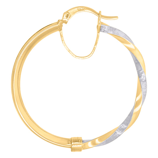 10Kt Gold Turkish Earrings 30mm