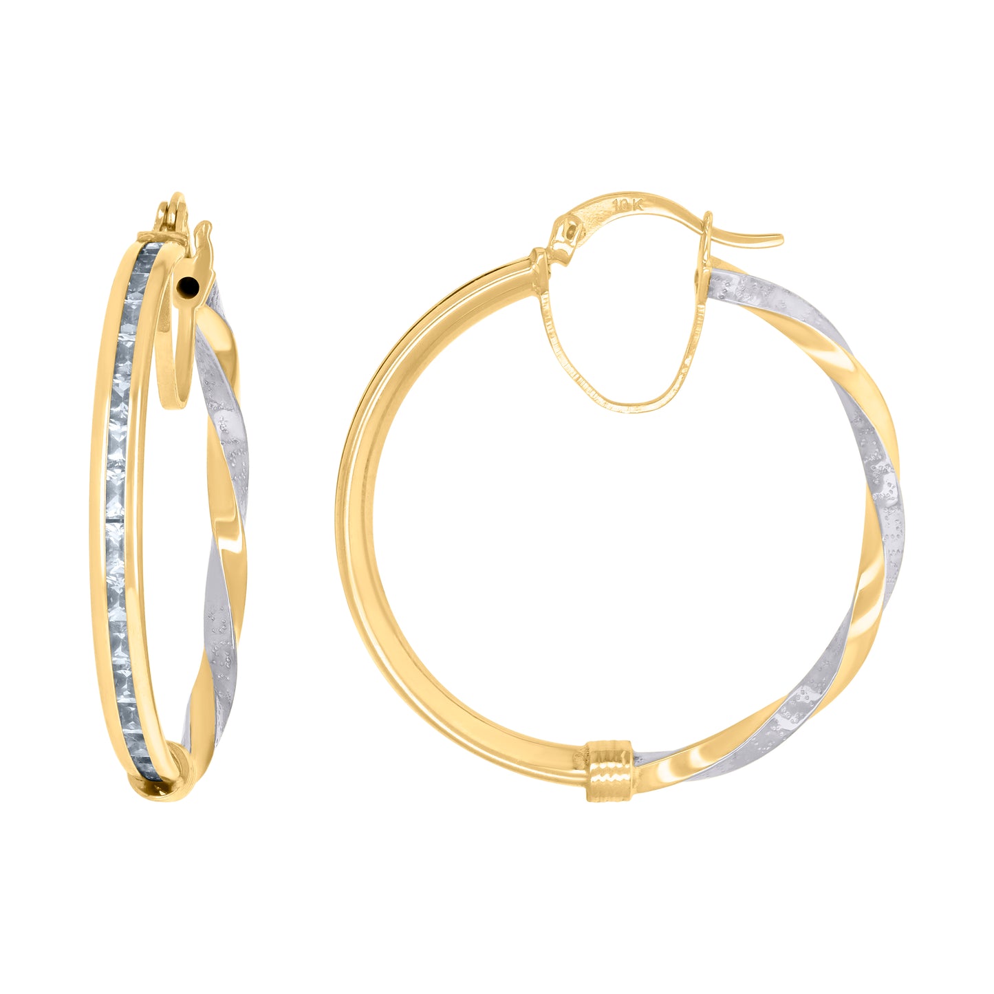 10Kt Gold Turkish Earrings 30mm