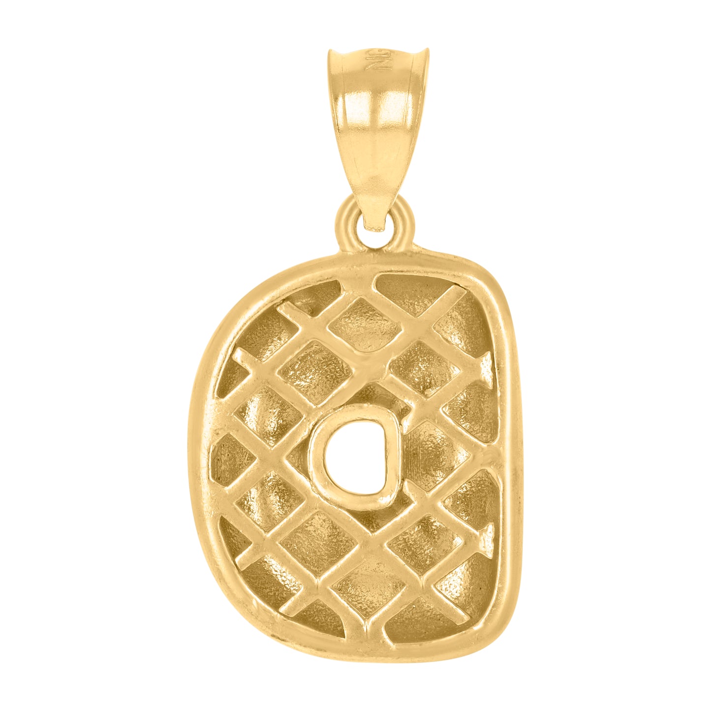 10Kt Gold Initial Letter Pendant "D"