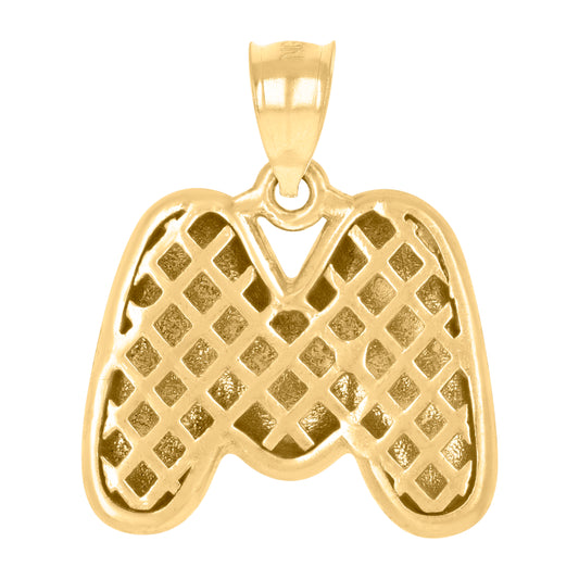 10Kt Gold Initial Letter Pendant "M"