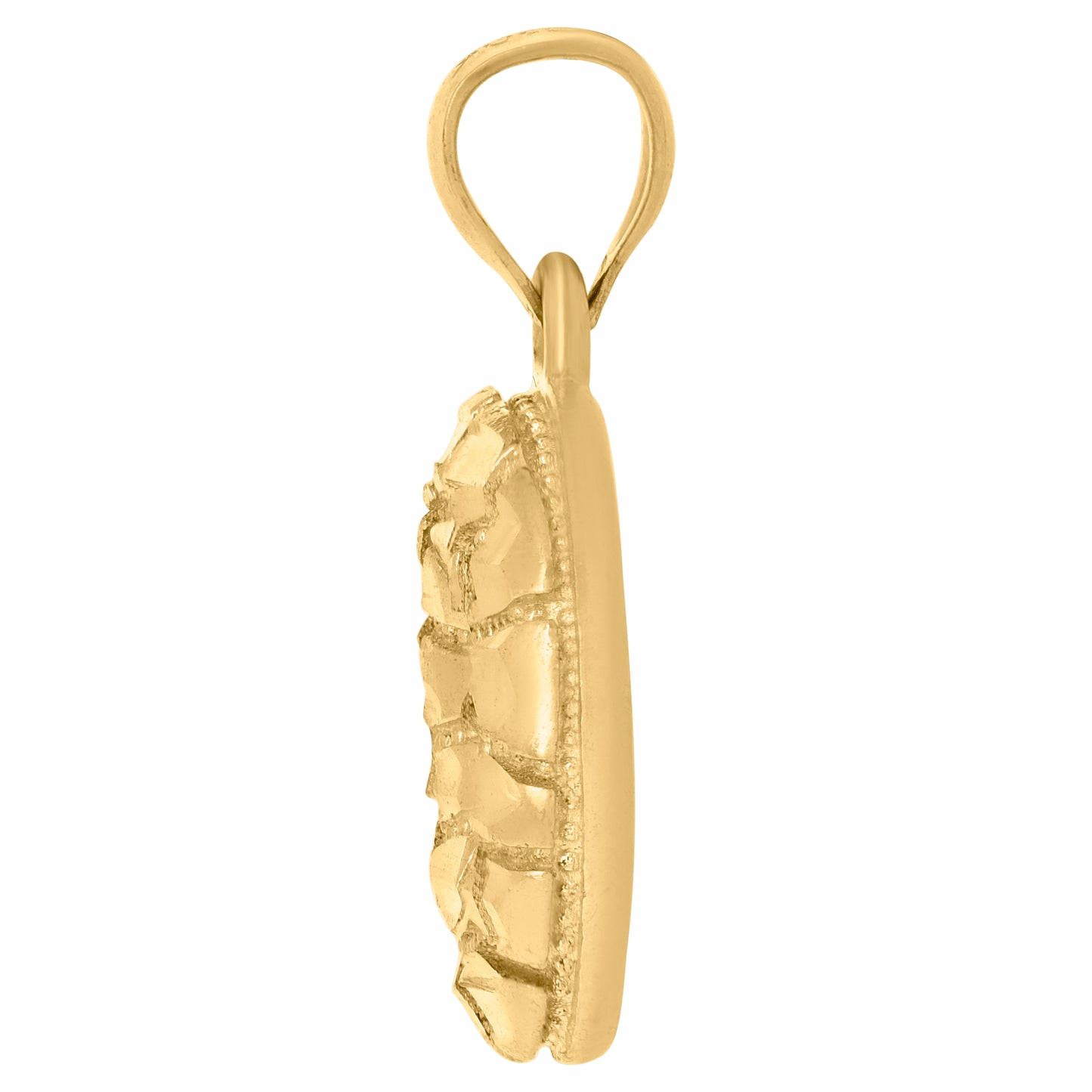 10Kt Gold Initial Letter Pendant "O"