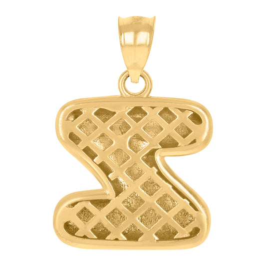 10Kt Gold Initial Letter Pendant "Z"