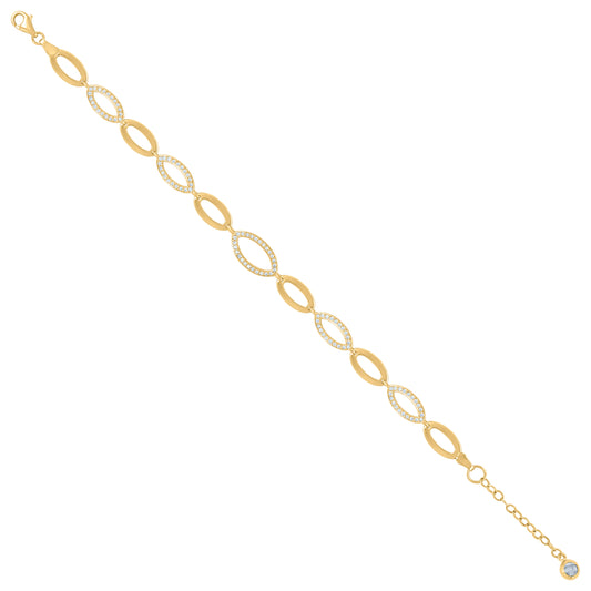 10Kt Gold Turkish Bracelet 8"