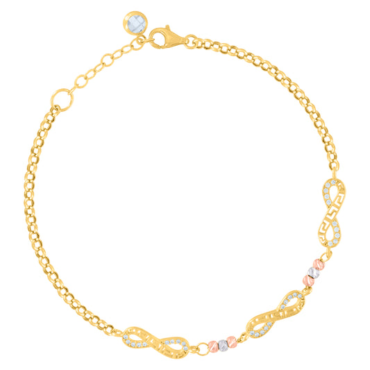 10Kt Gold Turkish Bracelet 8"