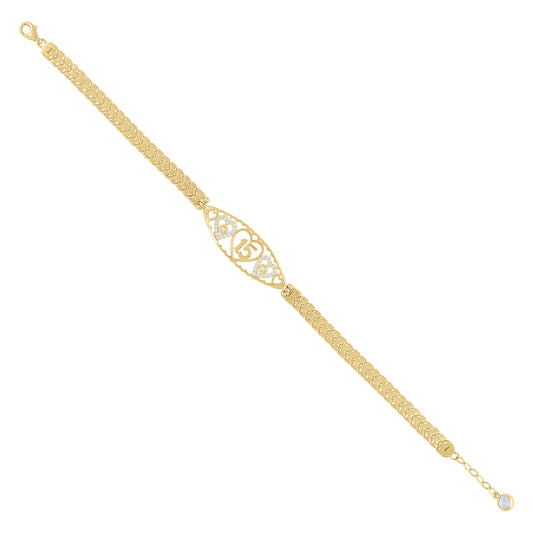 10Kt Gold Turkish Bracelet 8"