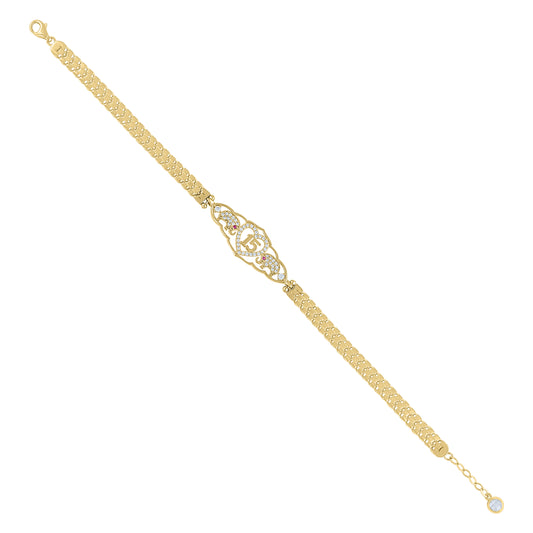 10Kt Gold Turkish Bracelet 8"