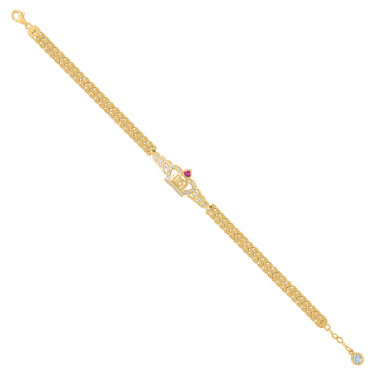 10Kt Gold Turkish Bracelet 8"