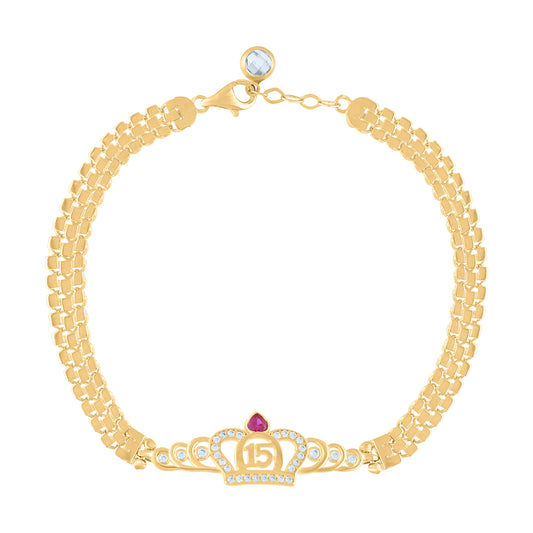 10Kt Gold Turkish Bracelet 8"