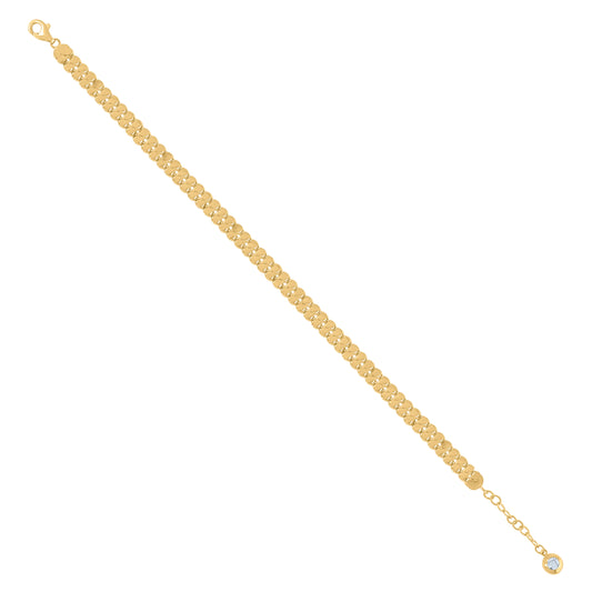 10Kt Gold Turkish Bracelet 8"