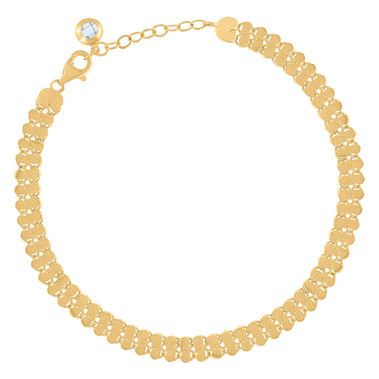 10Kt Gold Turkish Bracelet 8"