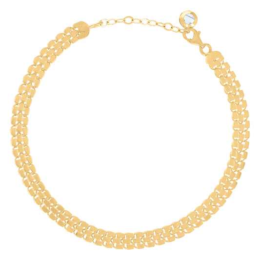 10Kt Gold Turkish Bracelet 8"