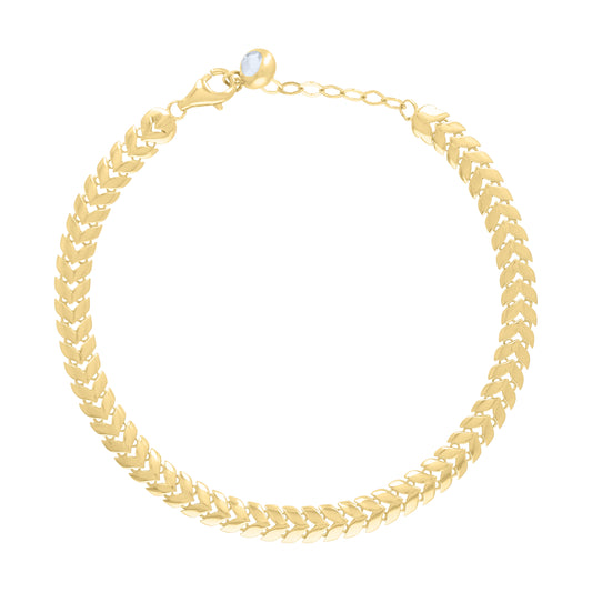 10Kt Gold Turkish Bracelet 8"