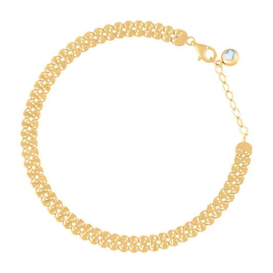 10Kt Gold Turkish Bracelet 8"