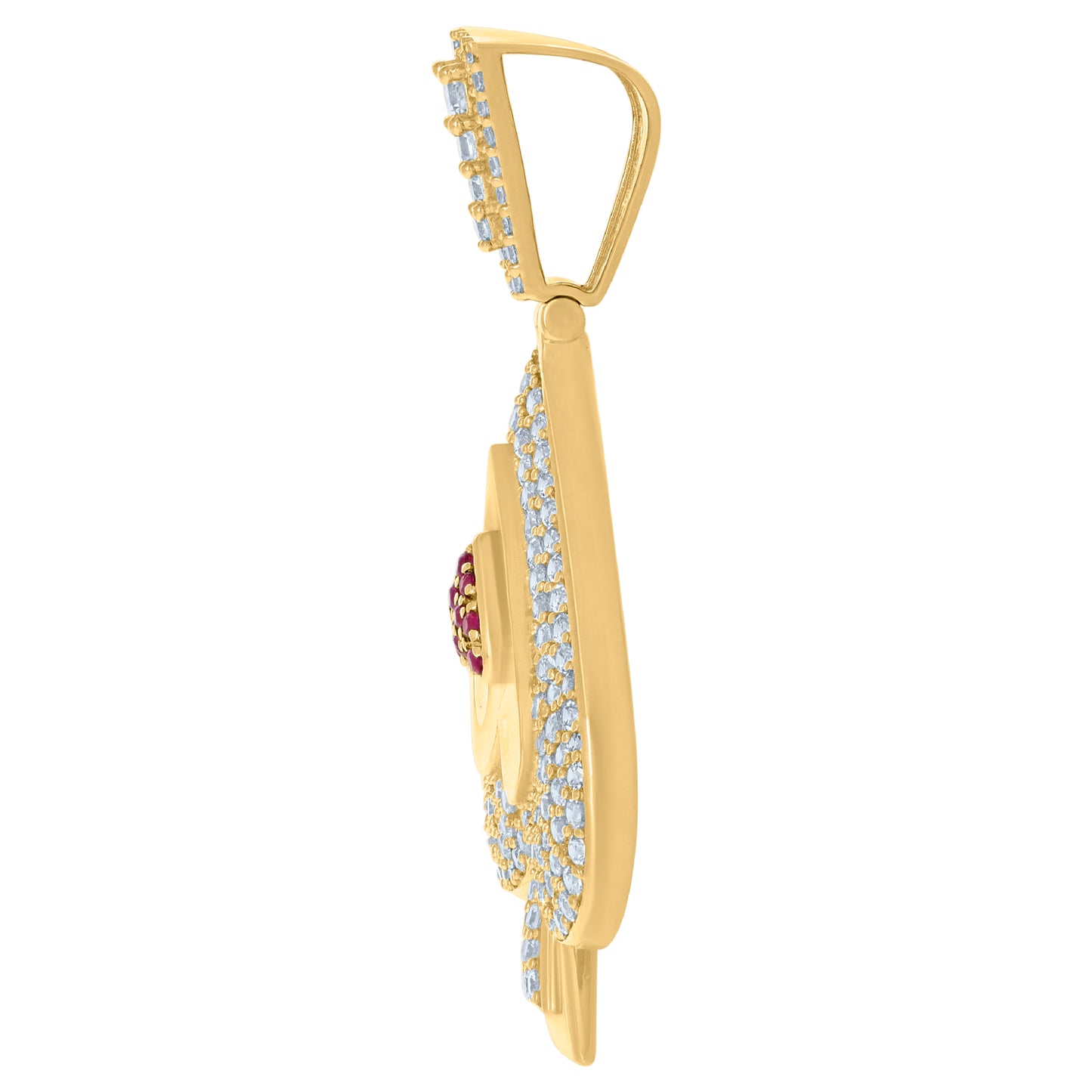 10Kt Gold Cz Pendant