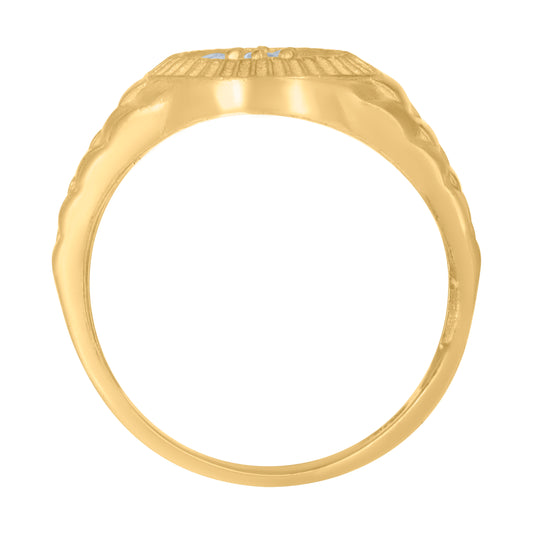 10Kt Gold Cz Baby Ring