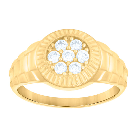 10Kt Gold Cz Baby Ring