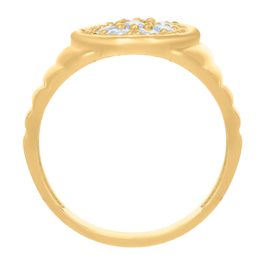 10Kt Gold Cz Baby Ring