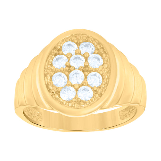 10Kt Gold Cz Baby Ring