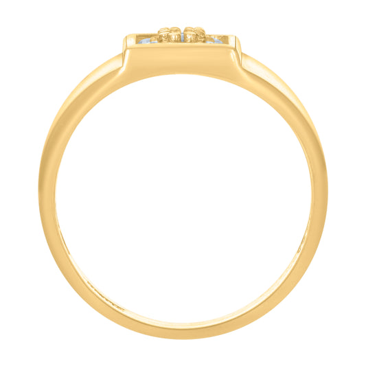 10Kt Gold Cz Baby Ring
