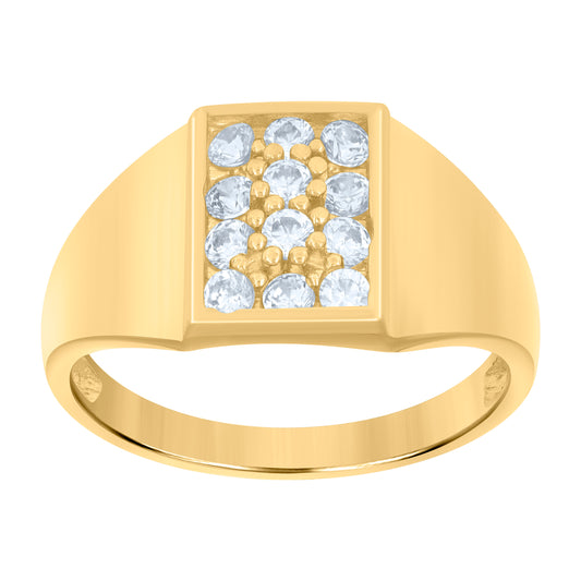 10Kt Gold Cz Baby Ring