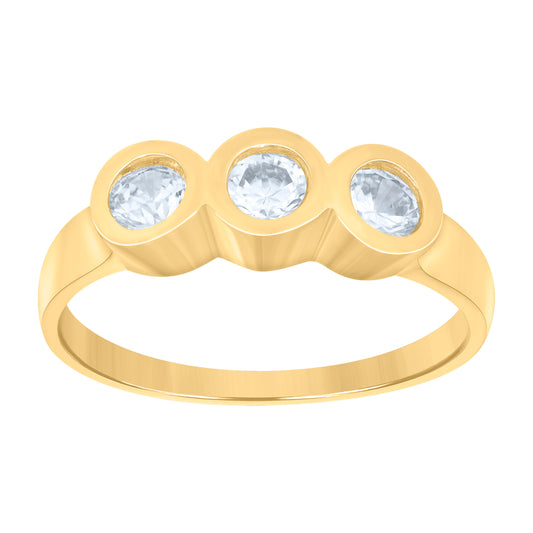 10Kt Gold Cz Baby Ring