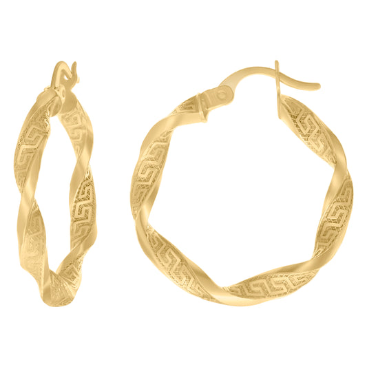 14Kt Gold Hoop Earrings 4mm-28