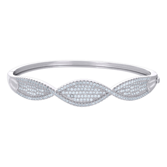 925 Sterling Silver Cz Bangle