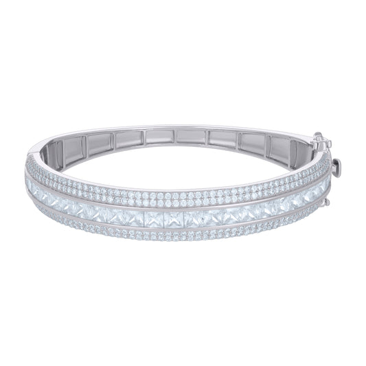925 Sterling Silver Cz Bangles