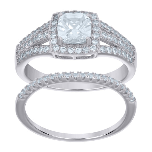 925 Sterling Silver Cz Ring S6