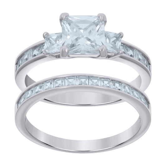 925 Sterling Silver Cz Ring S6