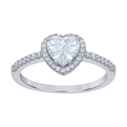 925 Sterling Silver Cz Ring S5