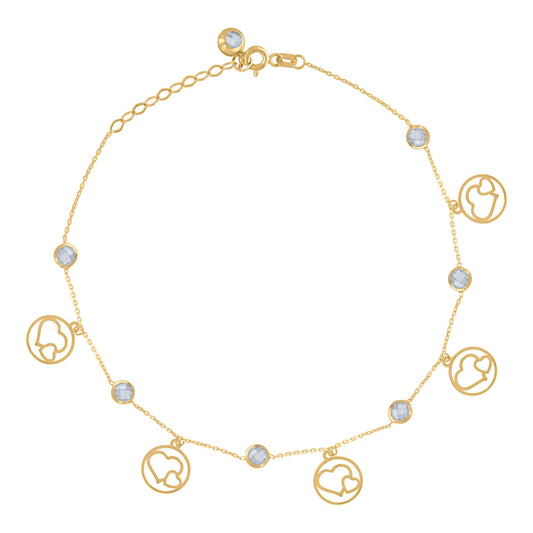 10Kt Gold Anklet