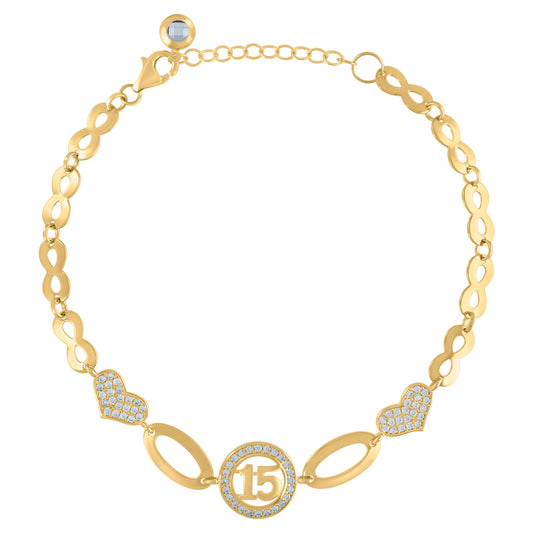 10Kt Gold Turkish Bracelet 8"