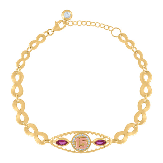 10Kt Gold Turkish Bracelet 8"