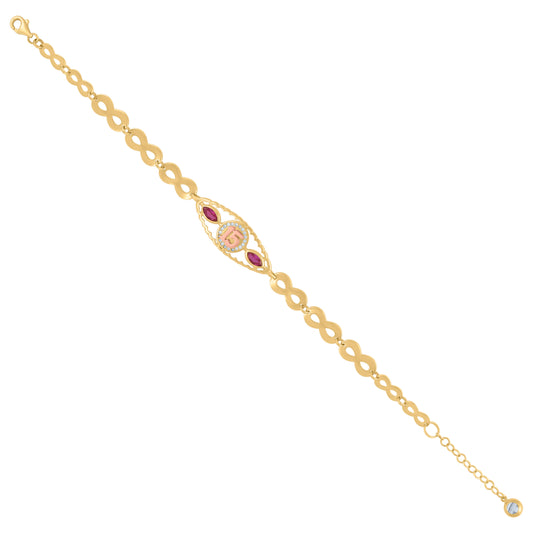 10Kt Gold Turkish Bracelet 8"