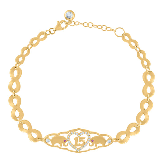 10Kt Gold Turkish Bracelet 8"