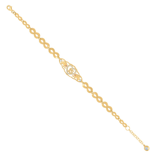 10Kt Gold Turkish Bracelet 8"