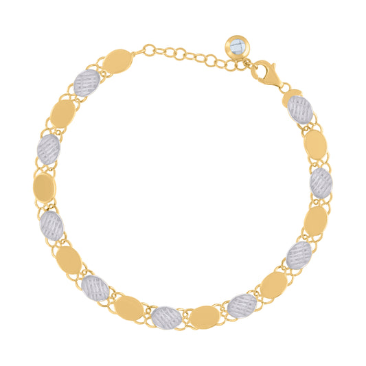 10Kt Gold Turkish Bracelet 8"
