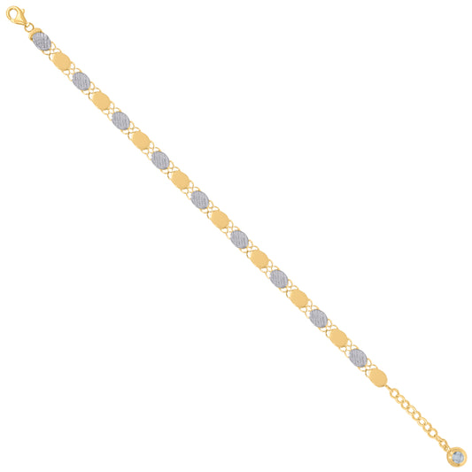10Kt Gold Turkish Bracelet 8"