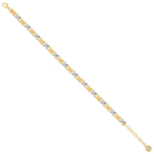 10Kt Gold Turkish Bracelet 8"