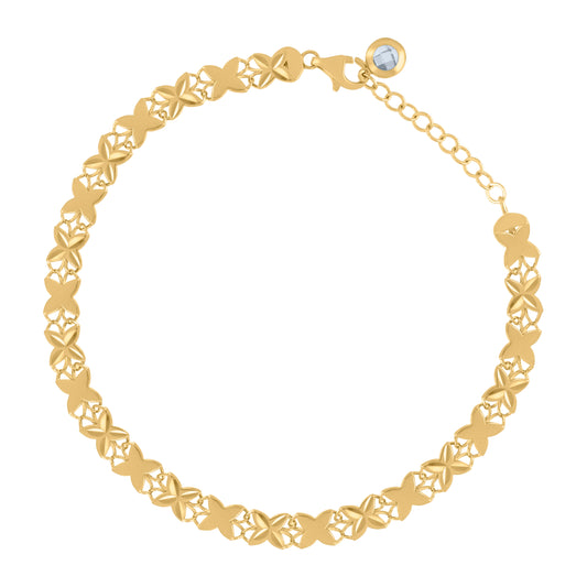 10Kt Gold Turkish Bracelet 8"