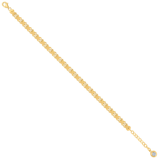 10Kt Gold Turkish Bracelet 8"