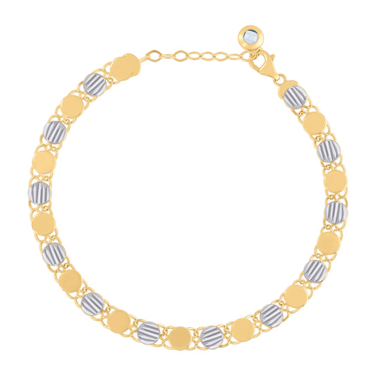 10Kt Gold Turkish Bracelet 8"