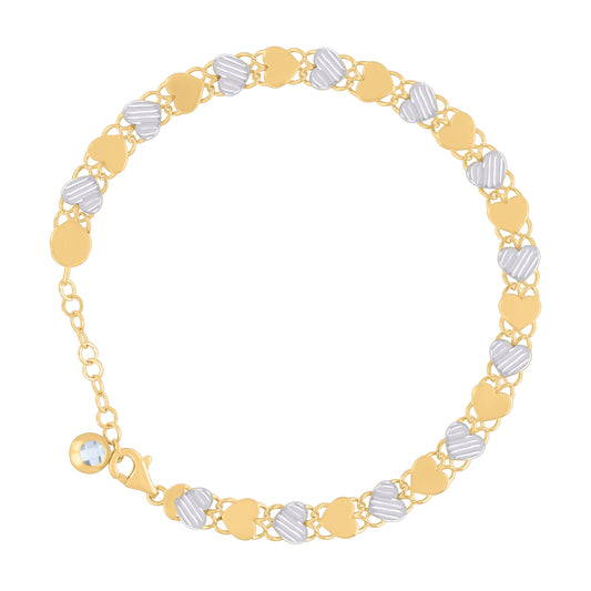 10Kt Gold Turkish Bracelet 8"