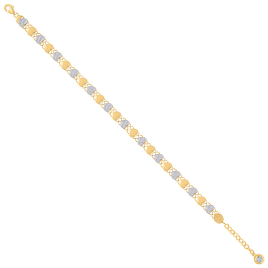 10Kt Gold Turkish Bracelet 8"